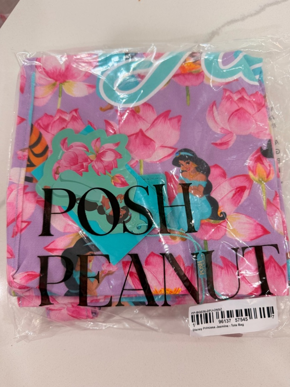 Posh Peanut Jasmine Princess Floral Tote Bag